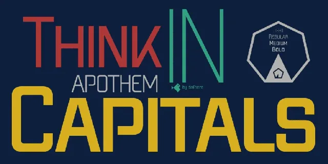 Apothem Caps font