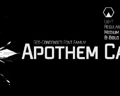 Apothem Caps font