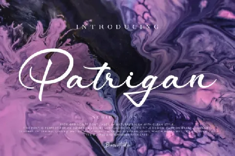 Patrigan Script font