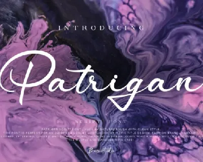 Patrigan Script font