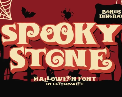 Spooky Stone font