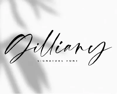 Gilliany Signature Script font
