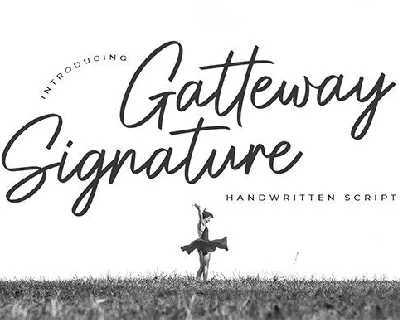 Gatteway Signature font