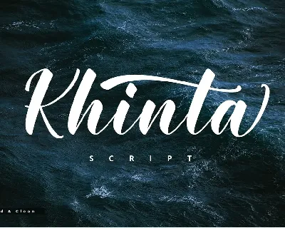 Khinta Script font