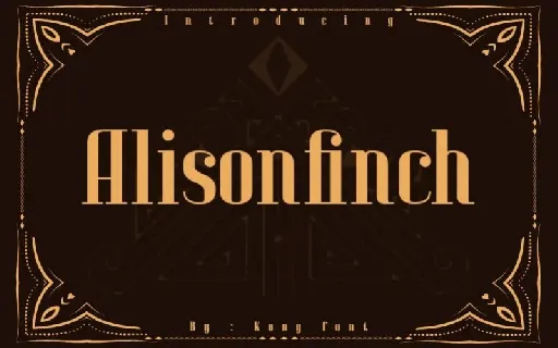 Alison Finch Display font