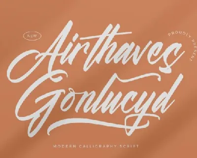 Airthaves Gonlucyd font
