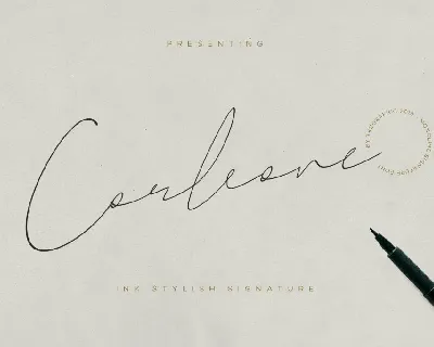 Corleone Signature font