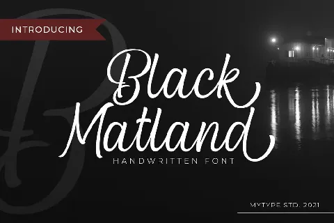 Black Matland font
