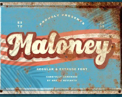Maloney font