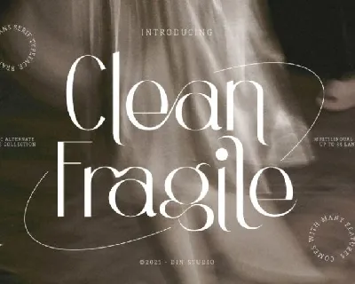 Clean Fragile font