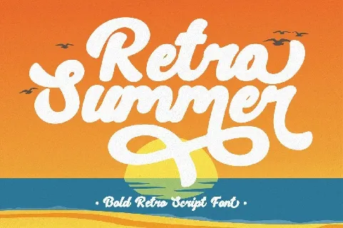 Retro Summer font