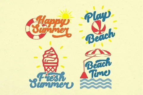 Retro Summer font