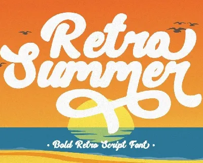 Retro Summer font