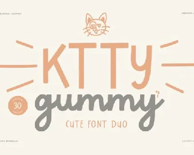 Ktty Gummy font