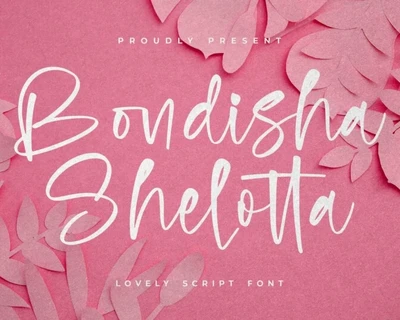 Bondisha Shelotta font