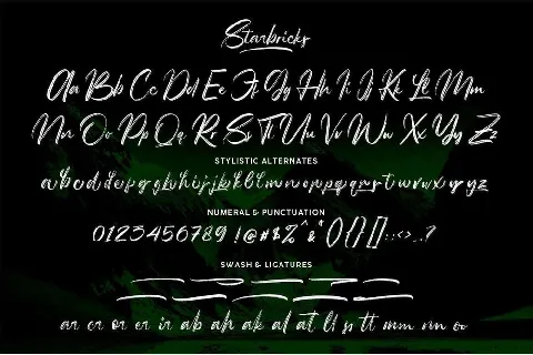Starbricks font