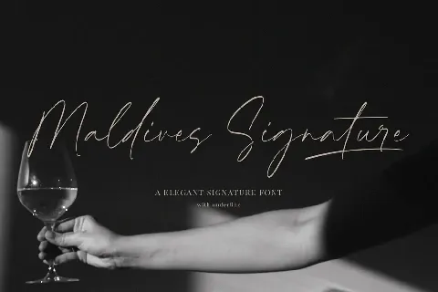 Maldives Signature font