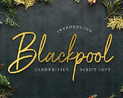 Blackpool Handwritten font