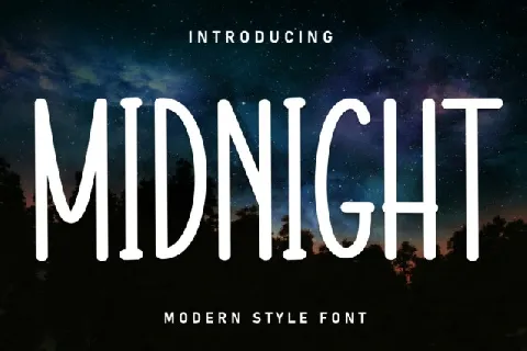 Midnight Display font