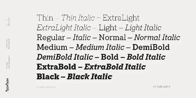 TT Rationalist font