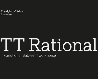 TT Rationalist font