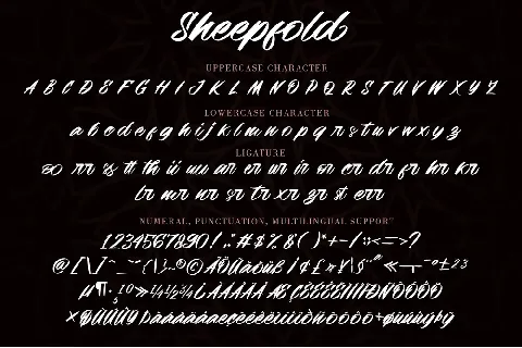 Sheepfold font