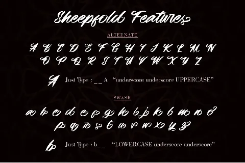 Sheepfold font