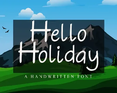 Hello Holiday font