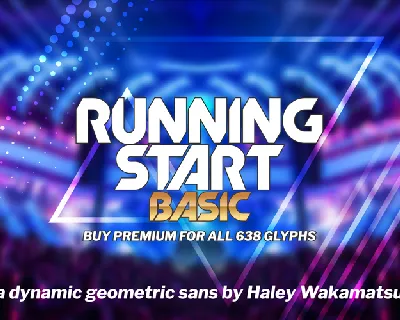 Running Start Basic font