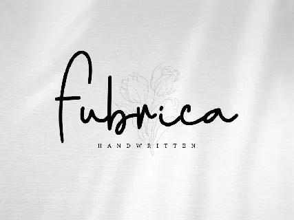 Fubrica - Personal Use font