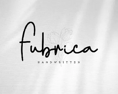 Fubrica - Personal Use font