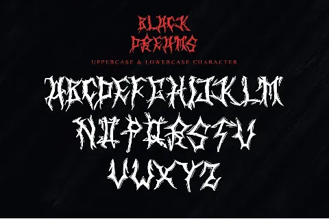 Black Dreams - Personal use font