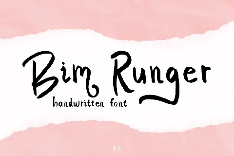 Bim Runger Demo font