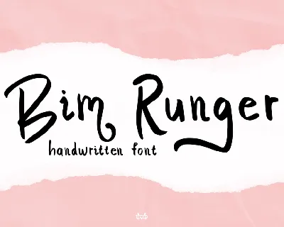 Bim Runger Demo font