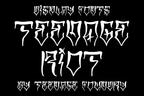 Teenage Riot font