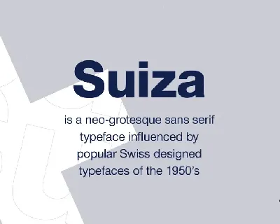 Suiza Family font