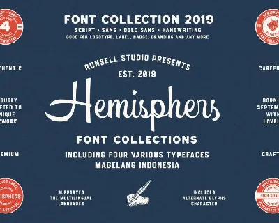 Hemisphers Script font