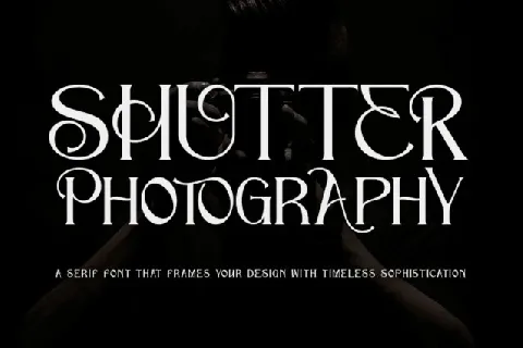 Shutter Photography font