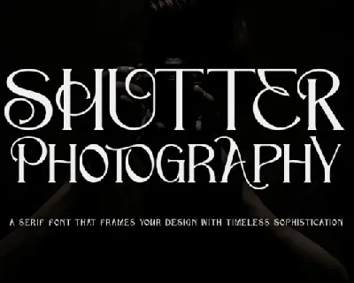 Shutter Photography font