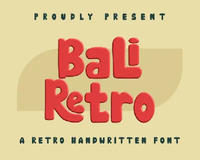 Bali Retro font