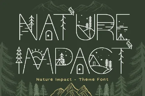 Nature Impact font
