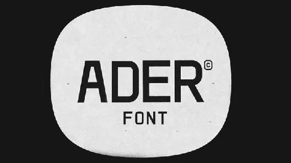 ADER font