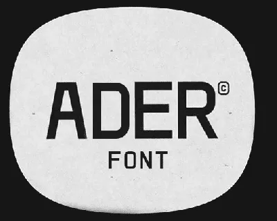 ADER font