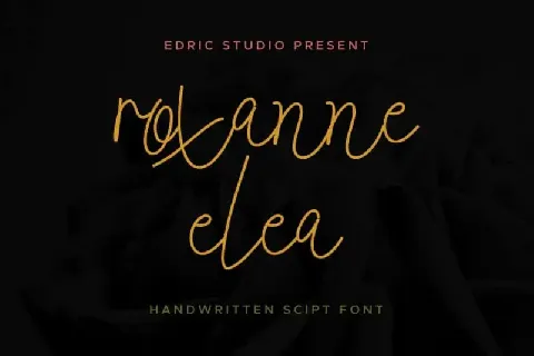 Roxanne Elea Handwritten font