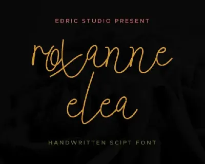 Roxanne Elea Handwritten font