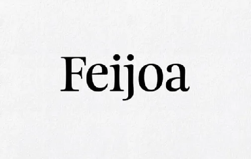 Feijoa Family font