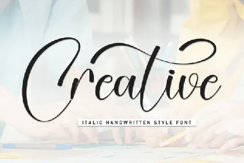 Creative Script font