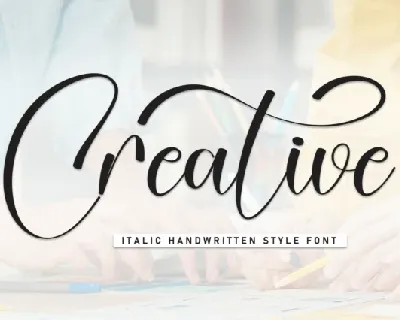 Creative Script font