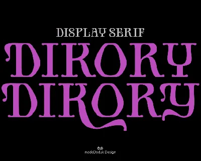 Dikory DEMO font