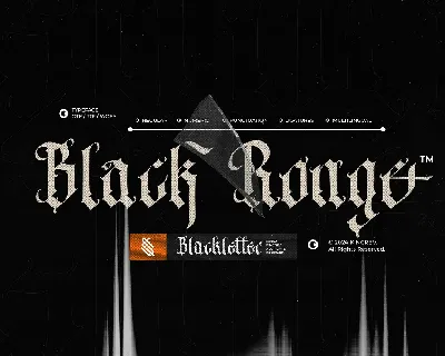 Black Ronge font